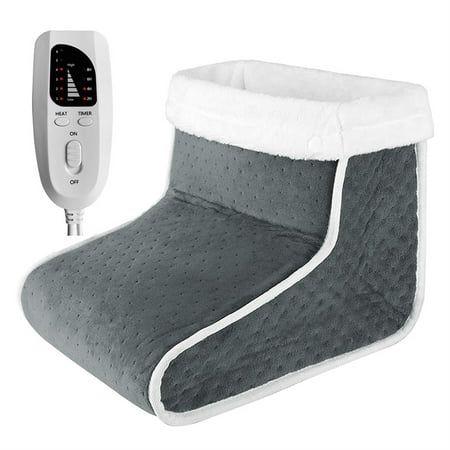 

Electric Foot Warmer with Washable Lining 6 Levels Heat Settings Timed Heated Shoe for Home Office