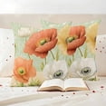 thumbnail image 3 of Vintage Spring Floral Outdoor Waterproof Pillow Covers, Watercolor Farmhouse Summer Botanical Decorative Square Throw Pillowcase Sofa Cushion Sham for Patio/Couch/Chair, 16"x16" 2 Pack, 3 of 8