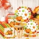 thumbnail image 3 of Fiudx Ofertas relámpago del día, solo en línea Platos de papel desechables con temática de otoño, hojas de arce, calabazas, Acción de Gracias, manteles, toallas de papel, juego de fiesta, suministros, 3 of 6