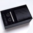 thumbnail image 1 of Cajas de regalo Corbata de hombre Conjunto de cinco piezas Vestido de negocios Rayas Negro Boda Novio, 1 of 6