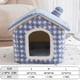 thumbnail image 1 of CAWAYI KENNEL Cat Bed Sleep House Warm Cave Dog Removable Cushion Pad Soft Indoor Enclosed Tent Huts Sofa for Pet Kittens Puppy ShopWise Round, 1 of 9