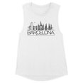 thumbnail image 1 of Skyline Barcelona Women's Muscle Tank X-Large White, 1 of 5