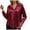 Burgundy, variant on Women's Long Sleeve V-Neck Shirts Casual Summer Cardigan Turndown Tops Regular Solid Long Sleeve Blouse Tops,Burgundy