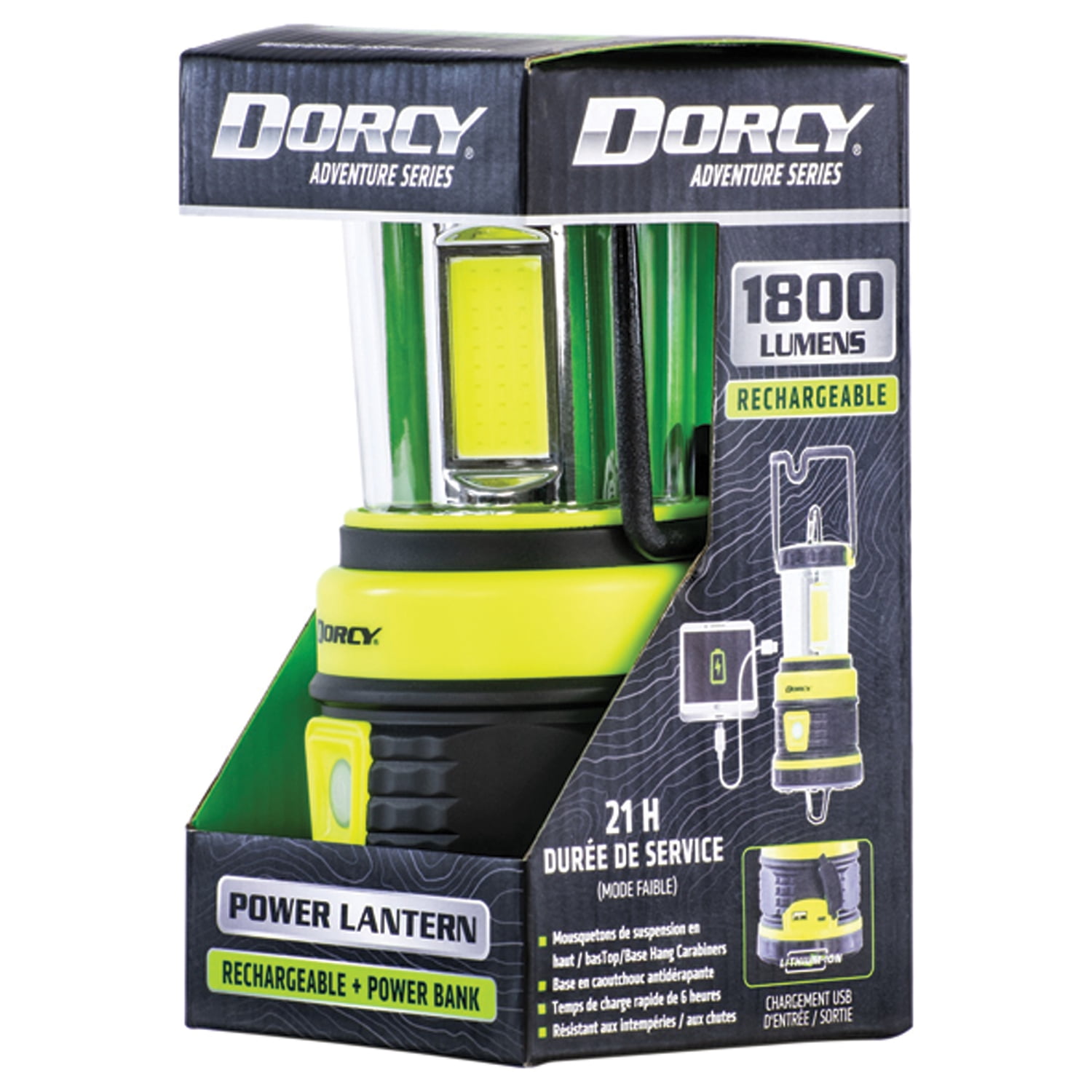 Dorcy 1800 Lumens Rechargeable Adventure Lantern, 41-3125