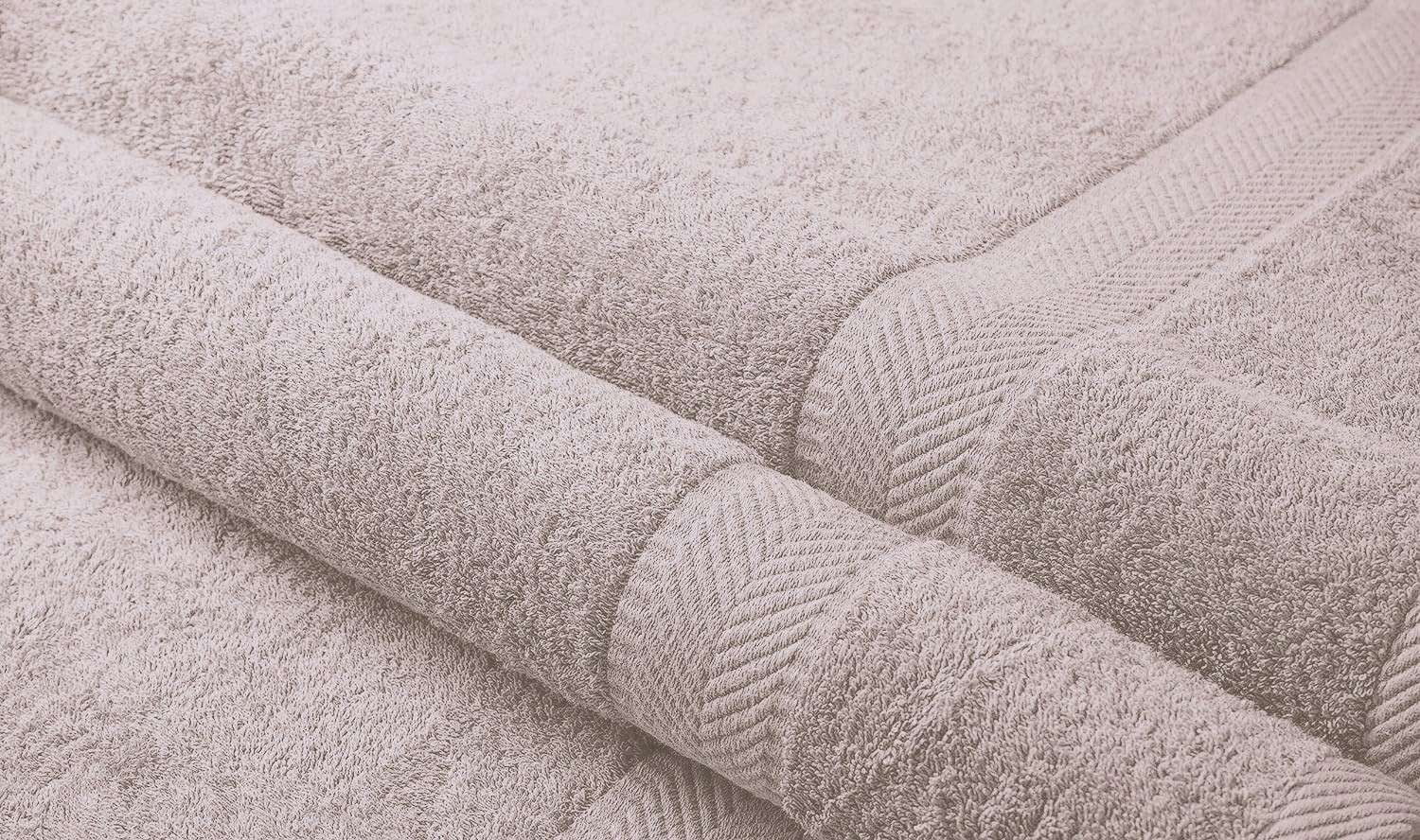 Cotton Hand Towel Sheet for Family, Set of 6, Beige