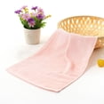 thumbnail image 4 of RoamHome 11.8"x23.6" Bamboo Fiber Hand Towels Soft Face Towel for Bathroom Gym Home Solid Color Wash Cloths or Bathroom Kitchen Multi-Purpose Comfortable Absorbent Towels Great Gift (Pink), 4 of 8
