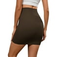 thumbnail image 3 of INSPIRE CHIC Women's High Waisted Half Slips Under Dress Tight Skirt Body Shaper Slimming Slip XL Brown, 3 of 5