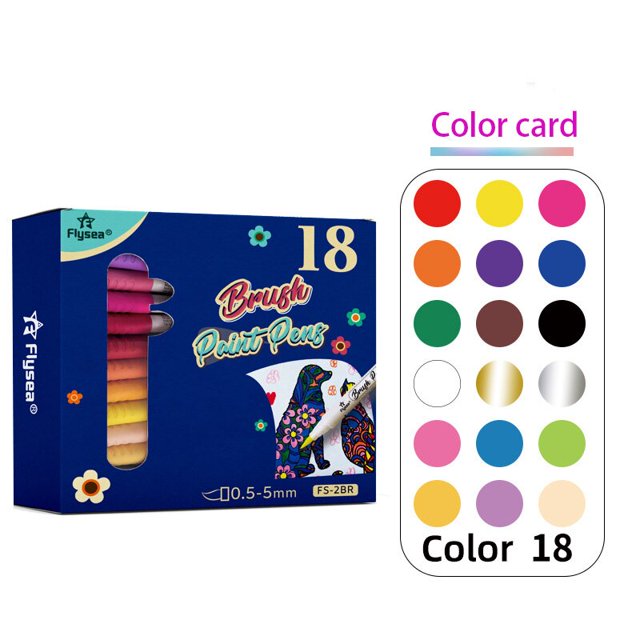 Juego de rotuladores de dibujo de doble pincel, bolígrafos de pintura acrílica para caligrafía, letras, Roca, vidrio, lienzo, Metal, cerámica, madera, 12-36 colores