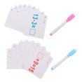 thumbnail image 3 of FRCOLOR math flash cards Math Learning Cards for Kids with Bright Colors and Erasable Design for Family and Classroom Use Assorted Color,3.43"X2.95"X0.04", 3 of 4