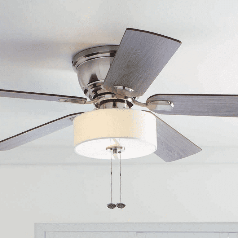 Ceiling Fan Brushed Nickel With Light