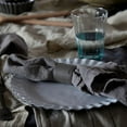 thumbnail image 2 of Costa Nova Set of 4 Linen Napkins 18.5''x18.5" Maria Collection Grey  Elegant Table Linens  Restaurant Home Quality Tablelinen, 2 of 4