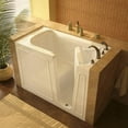 thumbnail image 2 of Meditub 3060Wirs 60" Fiberglass Soaking Walk In Tub For Alcove Installations - Off White, 2 of 3