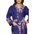 thumbnail image 4 of Moomaya Printed WoMen's Robe Dressing Gown With Pockets Bath Robe Girls, 4 of 6