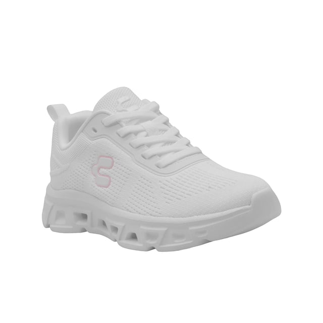 Tenis Walking Relax Para Mujer Charly® Color Blanco Rosa blanco 23