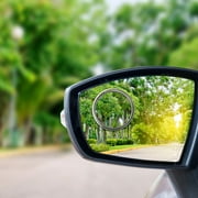 BESTYASH Rotatable Side Mirror for Cars Silver 2 Pairs Useful Rearview Mirror Provide More Visibility