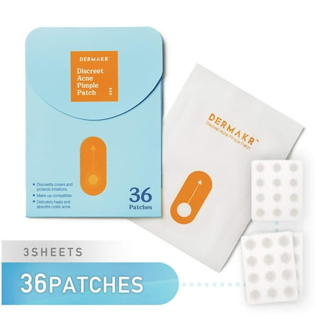 DERMAKR Discreet Acne Pimple Patch Spot Cover & Treatment Solution...
