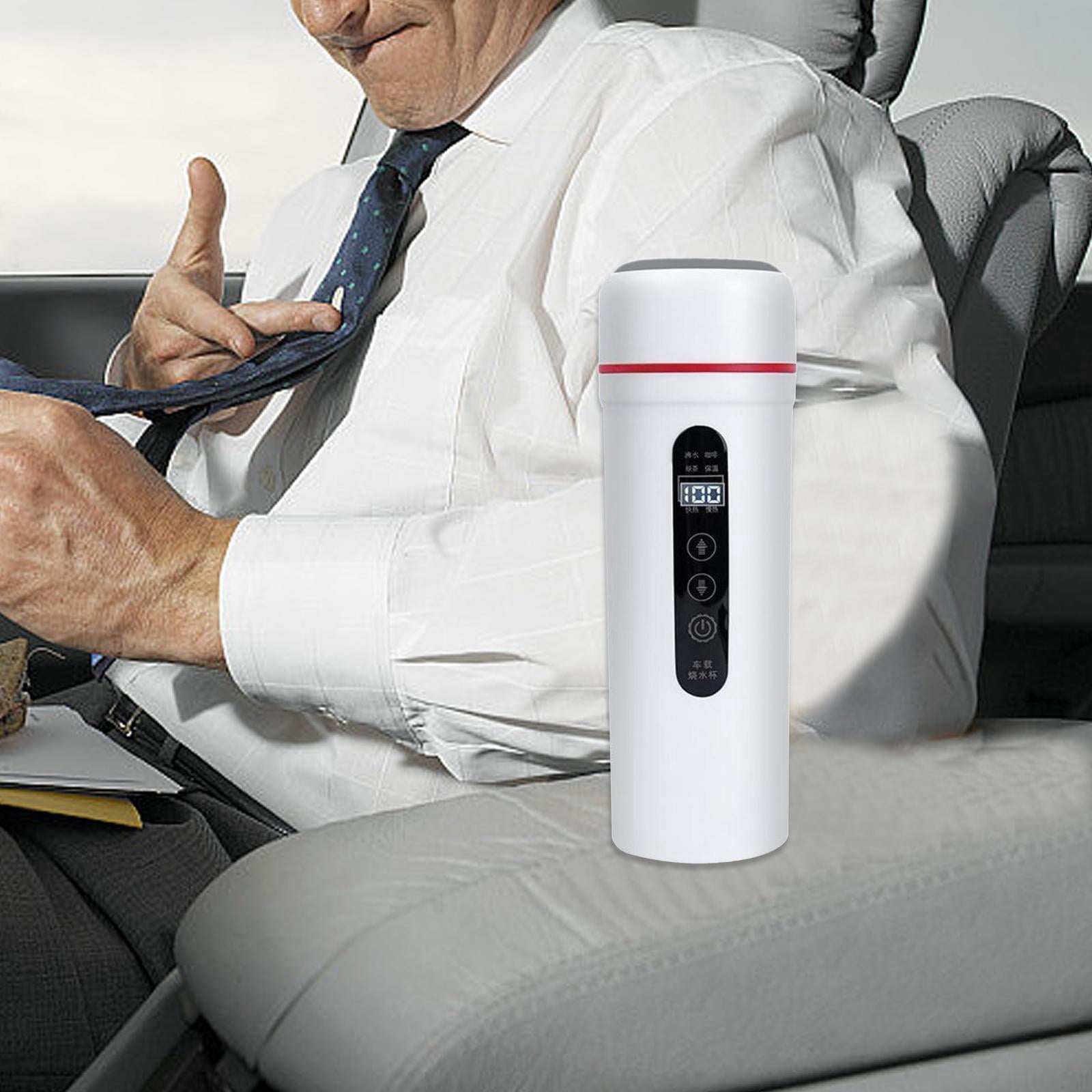 Baoblaze 12V 24V 400ml Car Electric Water Kettle Portable for Heating Coffee Tea White