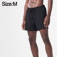 thumbnail image 2 of Pantalones cortos negros Pantalones de entrenamiento fitness running Casual secado rápido, 2 of 6