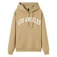 thumbnail image 2 of Women's Oversized Hoodies Los Angeles Print Long Sleeve Crewneck Sweatshirts Casual 2026 Spring Pullover Tops, 2 of 3