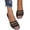 Black, variant on Womens EVA Three Strap Sandals Open Toe On Waterproof Flats Comfortable Lightweight Summer Shoes For Beach Casual Wear Khaki 6