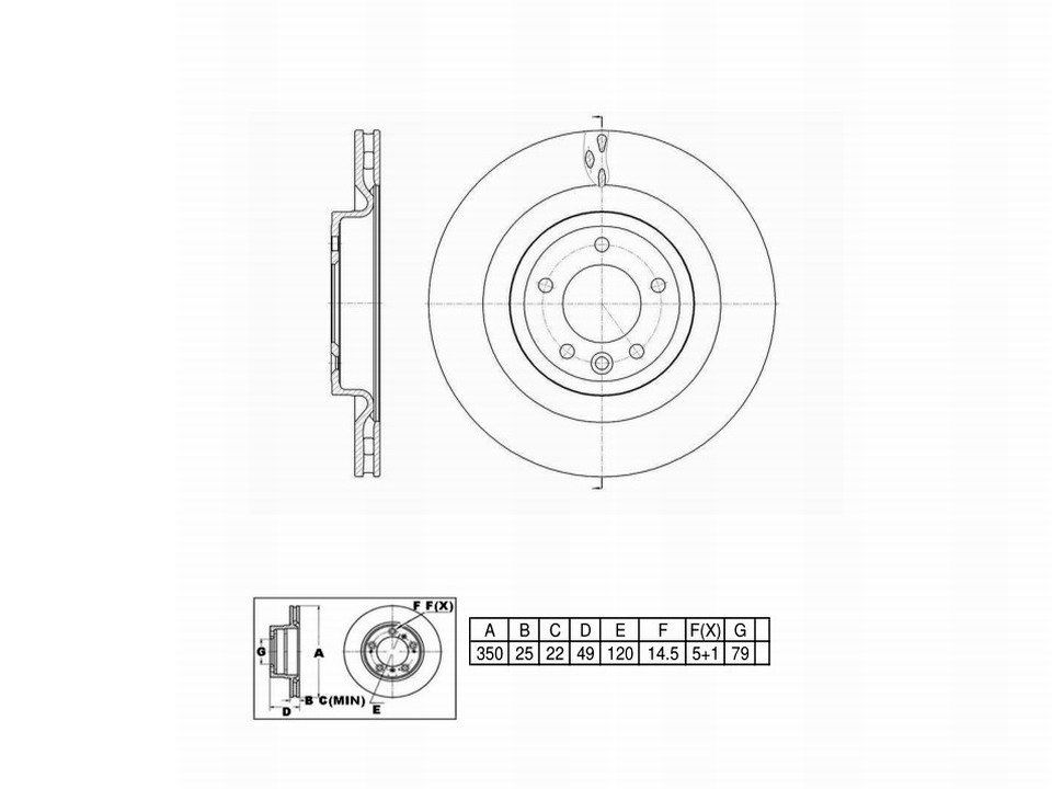 Winstop Brake Rotor, Rear WS249658, Land Rover Range Rover 2022-2014