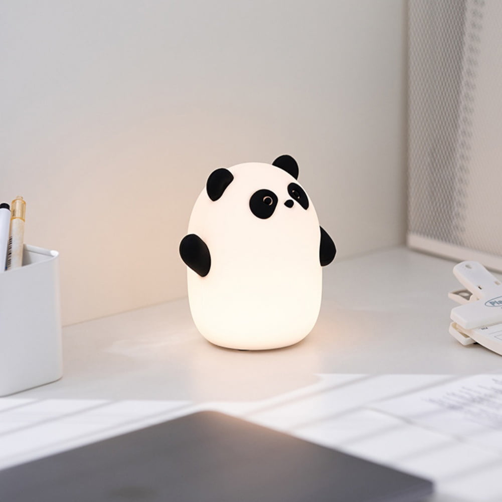 Night Light for Kids, Silicone Sensor Pat Light, Bear Lamp Cute Lamp, Silicone Dimmable Nursery Nightlight, Bedroom Home Decoration Bedside Lamp for Breastfeeding