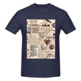 thumbnail image 4 of Bingfone Abstract Coffee Pattern With Letters Men'S Loose Fit Short-Sleeve Pocket T-Shirt, 4 of 7