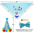 thumbnail image 2 of Pet birthday party outfit Birthday props Birthday towel birthday hat dress up - style1, 2 of 5