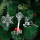 thumbnail image 3 of 3 uds decoración de árbol de Navidad colgante de llave de alce copo de nieve transparente colgante para árbol de Navidad, 3 of 5