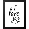 thumbnail image 2 of Ball, Susan 15x18 Black Modern Framed Museum Art Print Titled - I Love You So, 2 of 5