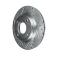 thumbnail image 4 of Detroit Axle - 4 Lugs Front Brake Kit for 1993-2001 Nissan Altima, 2000-2006 Sentra, 1999-2002 Infiniti G20, Drilled & Slotted Brake Rotors Ceramic Brake Pads: 11.02 inch Rotors, 4 of 9