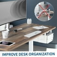 thumbnail image 5 of VIVO White Under Desk Lockable Pull Out Storage Drawers, Workspace Organizer, 5 of 8