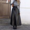 thumbnail image 5 of QHFBli Womens Long Maxi Woolen A Line Skirt Autumn Winter Plaid Skirt, 5 of 7