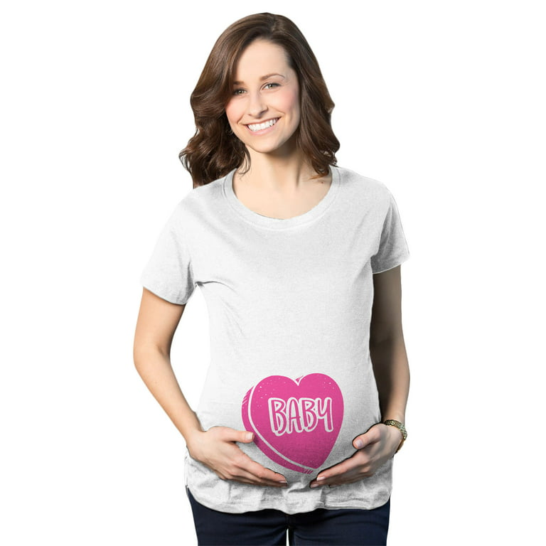 Maternity Baby Candy Heart Funny Valentines Day Pregnancy