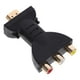 thumbnail image 2 of Adaptador de audio y video RCA a 3 RGB, convertidor de componentes AV para proyectores de DVD HATV 720P 1080iP 1080P (negro), 2 of 8