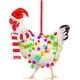 thumbnail image 5 of 5 piezas de árbol de Navidad León de piedra, colgante decorativo de madera, cuerda de pollo divertida y linda, decoración para el hogar, 5 of 5