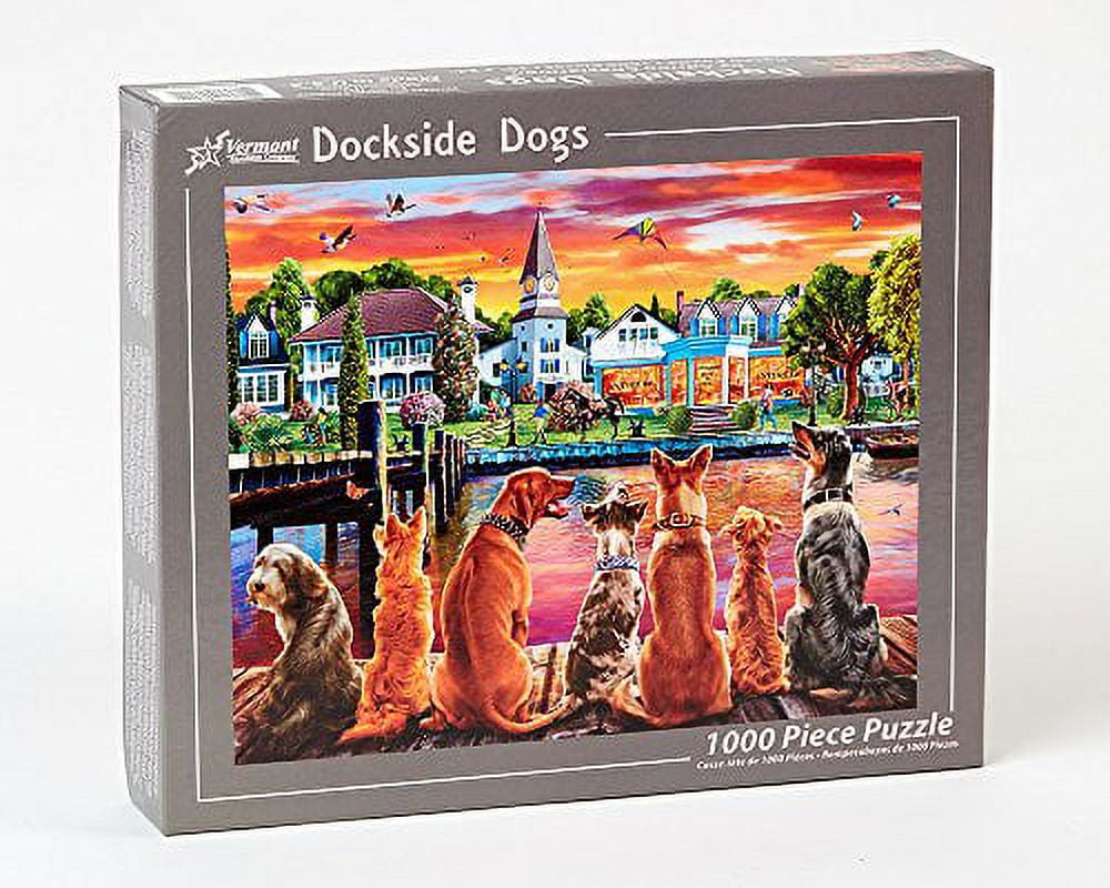 Vermont Christmas Company Dockside Dogs - 1000 Piece Jigsaw Puzzle