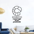 thumbnail image 3 of Scorpio Scorpion Silhouette Water Sign Symbol Resourceful Brave Passionate Zodiac Sign Vinyl WallArt Sticker Wall Decal For Home Room Wall Office Living Room Wall Decoration Decal Size(40x35 inch), 3 of 3