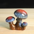 thumbnail image 2 of Ceramic Mushrooms for Garden 1 Pack Small Mushroom Garden Decor Outside Outdoor Lawn Ornaments Decorative Plant Stakes Decorations for Pots Yard(Blue&Red), 2 of 4