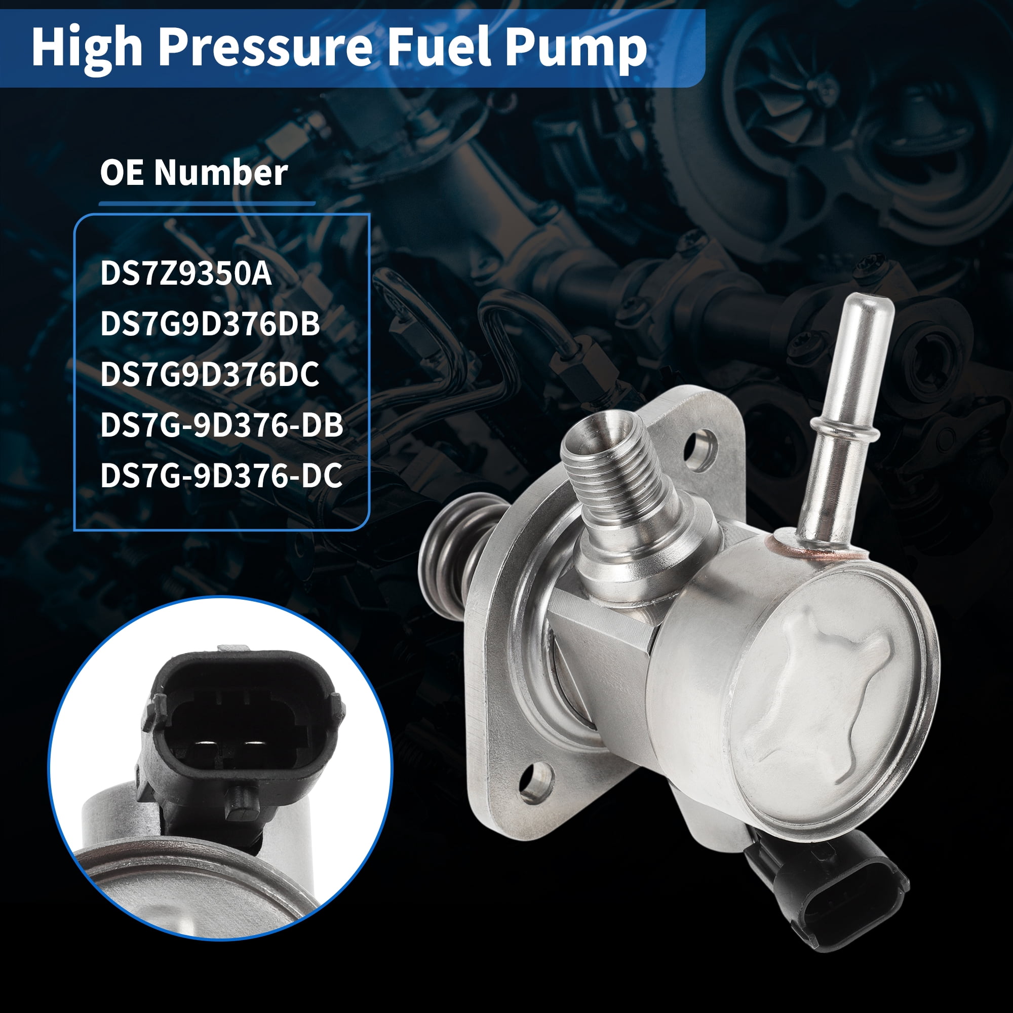 Unique Bargains No.DS7Z9350A High Pressure Fuel Pump for Ford Fusion 2014-2020 1.5L for Ford Escape 2017-2019 Direct Injection Mechanical Fuel Pump No.DS7G-9D376-DB DS7G-9D376-DC 1Pcs