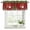 Red Green White Yellow, variant on Pink Gnomes Christmas Curtain Valances for Windows, Kitchen Valance Window Treatments Panel 2 Pack, Xmas Tree Balls Snowflake Rod Pocket Short Curtains for Bathroom Bedroom 54 x 18 Inch