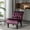 Purple, variant on ARCTICSCORPION Mid-Century Solid PlyWood Solid Print Tufted Accent Chair with Tufted Button High-Back, Pink