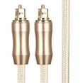 thumbnail image 3 of 2m Digital Optical Fiber Audio Cable for 5.1 Sound Track, Speaker, Power Amplifier, and TV - Gold Connector, 3 of 8