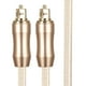 thumbnail image 1 of Cable de audio de fibra óptica digital con pista de sonido 5.1 dorado para amplificador de potencia de altavoz TVGold de 3 m, 1 of 12
