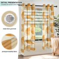 thumbnail image 3 of Yayeee Window Curtains Light Filtering 63"x42" Grommet Panel Pair Home Living Room Decor, Geometric Circles, 3 of 7