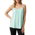 thumbnail image 3 of Plus Size Tank Tops for Women Loose Spaghetti Strap Tunic Blouses Emerald Green 4XL, 3 of 7