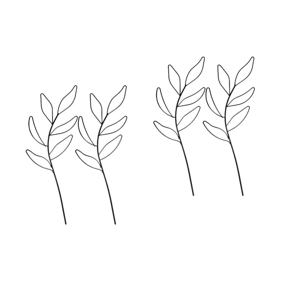 MLINS 4 pcs  Garden Plant Trellis Plant Climbing Rack Garden Plant Pole Potted Plant Supporting Trellis Iron Rack