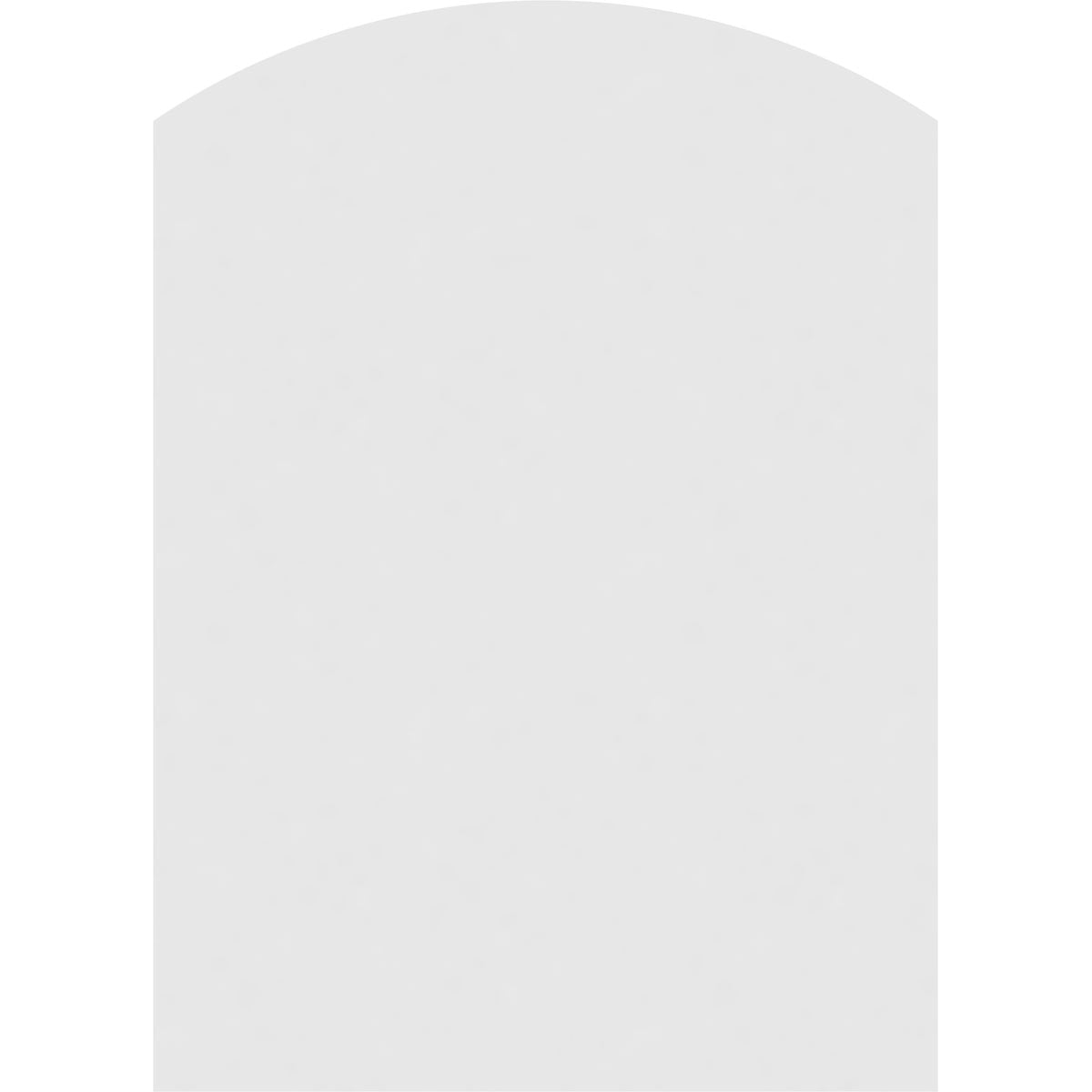 22"W x 32"H Arch Top Surface Mount PVC Gable Vent: Non-Functional, w/ 3-1/2"W x 1"P Standard Frame