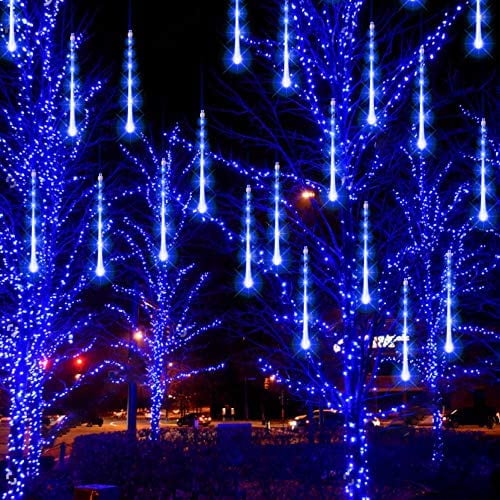 50cm 320 LED Lights Meteor Shower Rain 8 Tube Xmas Snowfall Tree Outdoor Light Z 