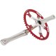 thumbnail image 5 of Juego De Bielas Para Bicicleta, Juego De Bielas De Integración Rojo Plateado, Proceso De Pulido Para Montar Ciclistas Tiendas De Automóviles Ciclismo ANGGREK Otros, 5 of 8